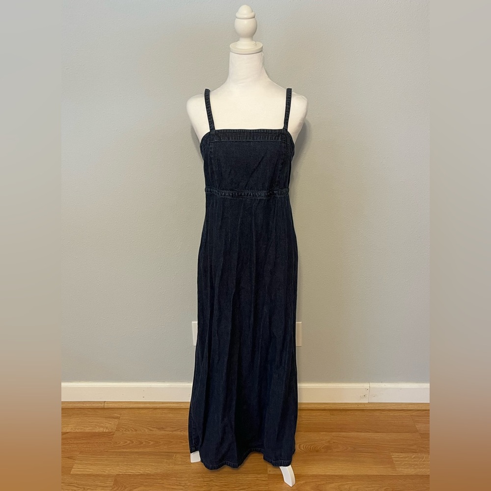 Elegant Denim Maxi Dress